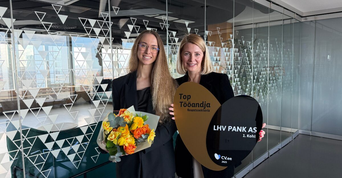 LHV Pank tunnistati finantssektori Top Tööandjaks