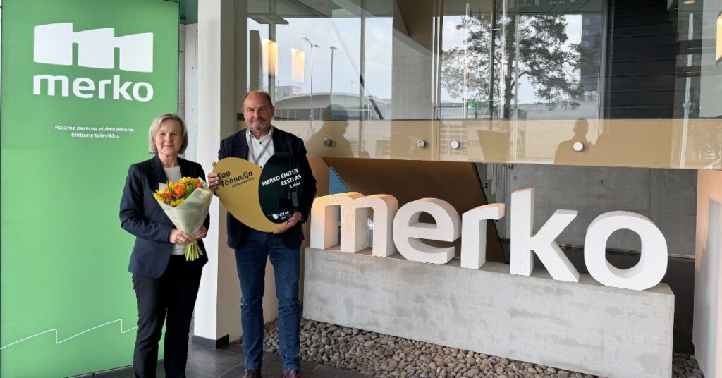 Merko Ehitus Eesti tunnistati ehitussektori Top Tööandjaks 